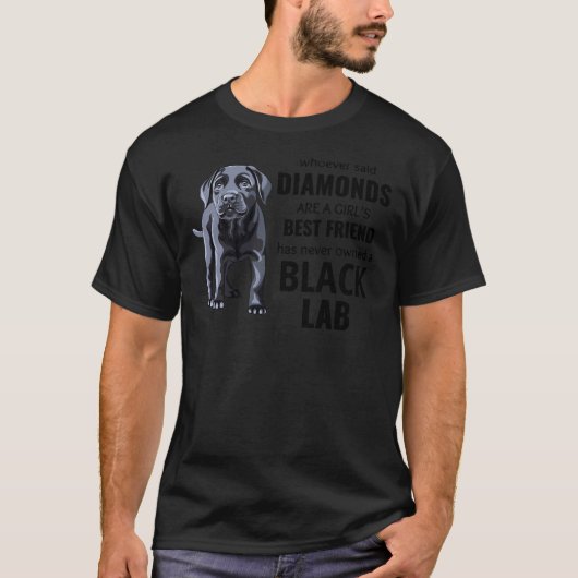 T-shirt Black Labrador Retriever Chien Lab propriétaire du (Devant)