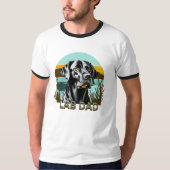 T-shirt Black Labrador Retriever | Lab Papa (Devant)