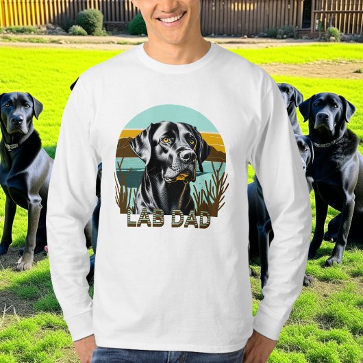 T-shirt Black Labrador Retriever | Lab Papa