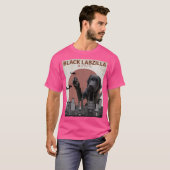 T-shirt Black Labzilla - Chien de laboratoire géant du Lab (Devant entier)