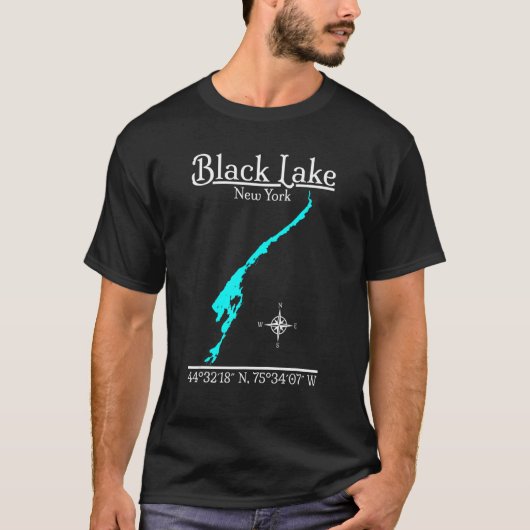 T-shirt Black Lake New York (Devant)