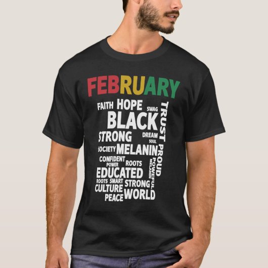 T-shirt Black Leaders BLM Melanin Pride Afro Black History (Devant)