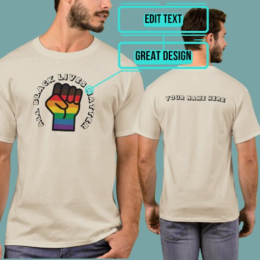 T-shirt Black LGBT Pride Toutes les vies comptent