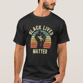 T-shirt Black Lives Matt Cool Rétro Design pour BLM