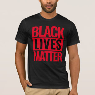 T-shirt Black Lives Matt Custom Simple Red