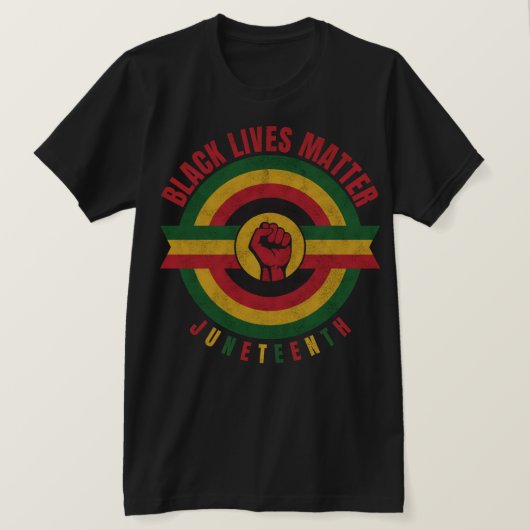 T-shirt Black Lives Matt Junetdix Black Power (Design devant)
