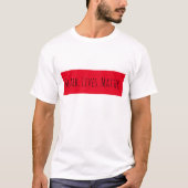 T-shirt Black Lives Matt Rectangle rouge (Devant)