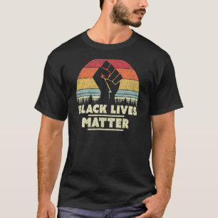 T-shirt Black Lives Matter Design. BLM, Rétro
