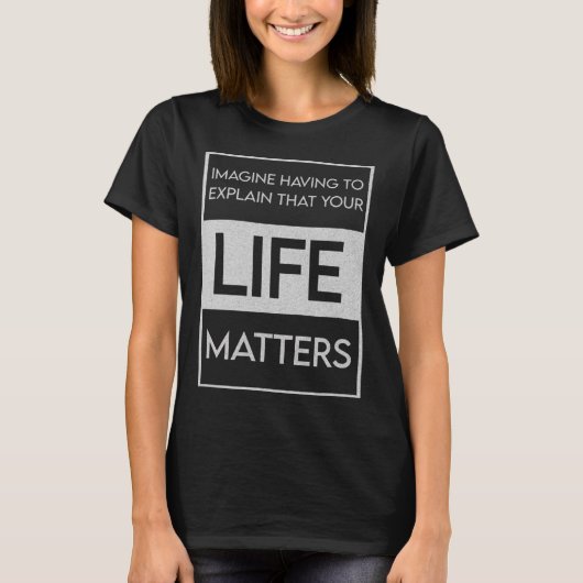 T-shirt Black Lives Problem Blm Resist - Engagez-Vous Dans (Devant)