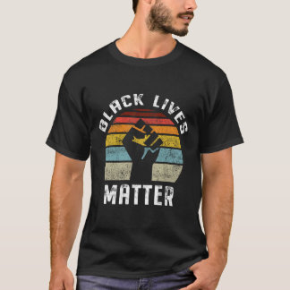 T-shirt Black Lives Problème Rétro Vintage
