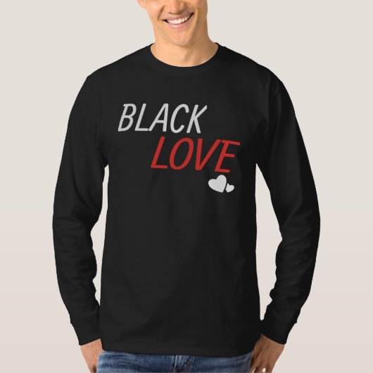 T-shirt Black Love is a Beautiful Work of African Couple (Devant)