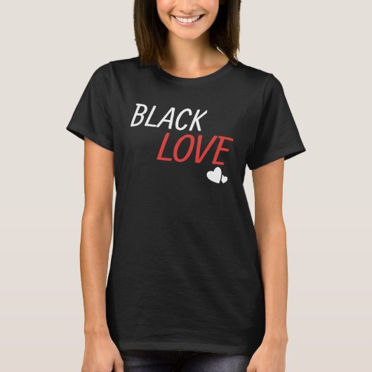 T-shirt Black Love is a Beautiful Work of African Couple (Devant)
