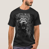 T-shirt Black Lyon design 889 m (Devant)