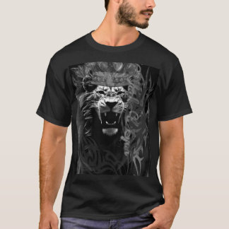 T-shirt Black Lyon design 889 m