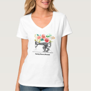 T-Shirt Black Machine à coudre