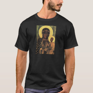 T-shirt Black Madonna Pologne Notre Dame de Czestochowa im