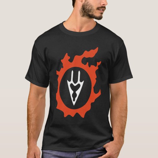 T-shirt Black Mage  For Warriors of Light & Darkness Pocke (Devant)