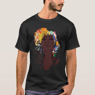 T-shirt Black Melanin Girl I Am Black History Mois Afrique