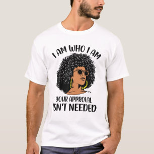 T-shirt Black Melanin Queen Lady Curly naturel Afrique