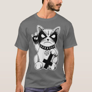 T-shirt Black Metal Cat Goth and Death Metal