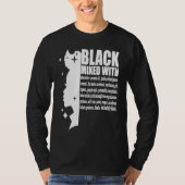 T-shirt Black Mixed With Black History Month African Ameri (Devant)