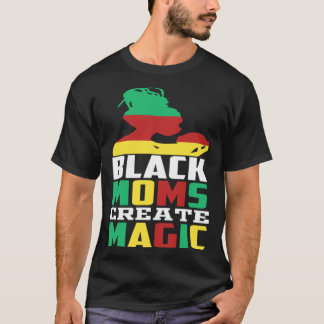 T-shirt Black Moms Créer Magic Black Mère & Enfant Amour