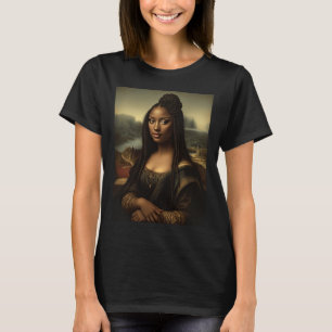 T-shirt Black Mona Lisa Afro-Américaine Noire Histoire Lun