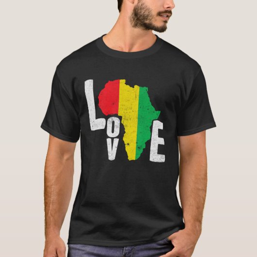 T-shirt Black Month History Love Africa (Devant)