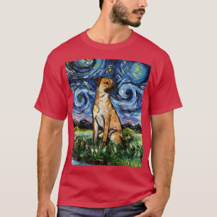 T-shirt Black Mouth Cur Stress Night Chien Art animal par 