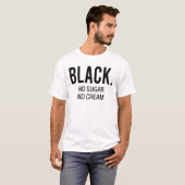 T-shirt Black No Sugar No Creative (Devant entier)