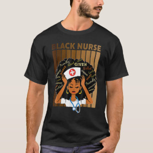 T-shirt Black Nurse Black Girl Magic Strong Pour Black His