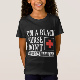 T-Shirt Black Nurse Energetic Afrique Amérique Histoire