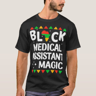T-shirt Black Nurses Assistant Médicale Magie Black Histo