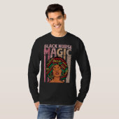 T-shirt Black Nurses Magic Melanin Nurse African Pride A (Devant entier)