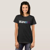 T-shirt Black Ombré Run Sports actifs (Devant entier)