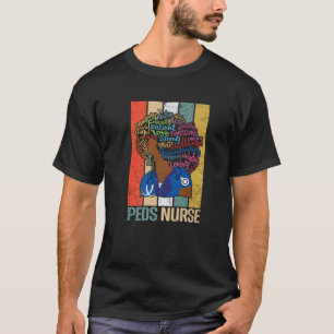 T-shirt Black PEDS Infirmière S pour Afro-Américain Melani