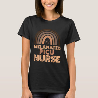 T-shirt Black Peds Intensive Care Unit Nurse Week Melanate