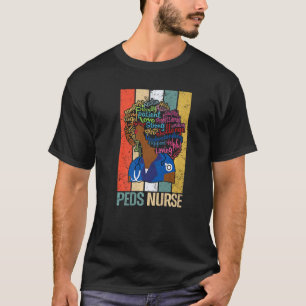 T-shirt Black Peds Nurse Pour Afro-Américain Melanin Nu