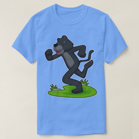 T-shirt Black Phanter Running Fitness (Design devant)