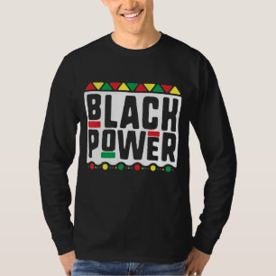 T-shirt Black Power for Men Femmes Enfants Histoire Mois A
