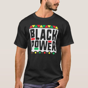 T-shirt Black Power For Men Femmes Enfants Histoire Mois A