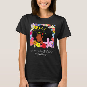 T-shirt Black Power Girl Magic Afro Queen Black Pride flux