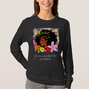 T-shirt Black Power Girl Magic Afro Queen Black Pride flux