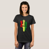 T-shirt Black Power Poing Black History Mois African Ameri (Devant entier)
