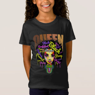 T-Shirt Black Pride Histoire Mois afro-américain Afro Qu