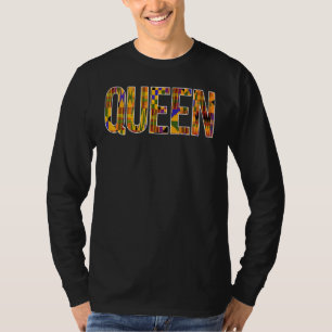 T-shirt Black Queen African American Designs Pour Femmes