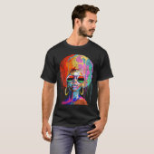 T-shirt Black Queen Afro Melanin Art (Devant entier)