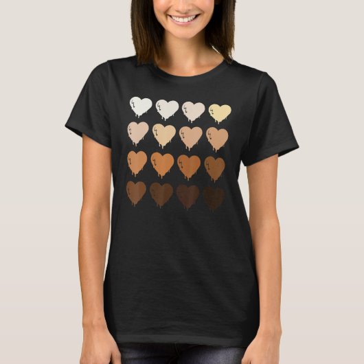 T-shirt Black Queen Afro Melanin Shades Love African Ameri (Devant)