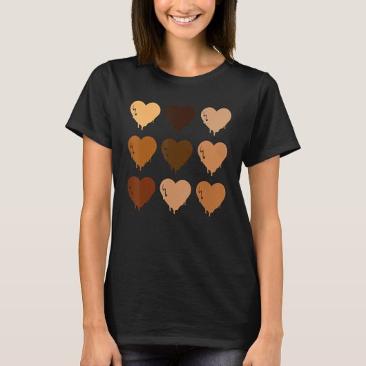 T-shirt Black Queen Afro Melanin Shades Love African Ameri (Devant)