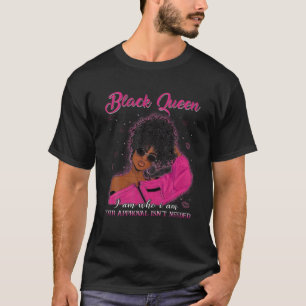 T-shirt Black Queen Afro Natural Black Hair Pride Africain
